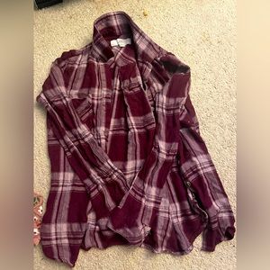 Maroon flannel